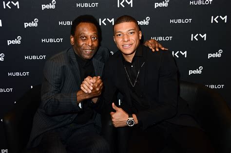 hublot pele|MBAPPE MEETS PELE WITH HUBLOT .